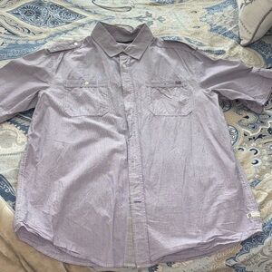Men's Purple Short Sleeve Shirt